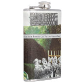 Grappige politieke grap bos klimaatverandering sat heupfles (Rechts)