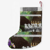 Grappige politieke grap bos klimaatverandering sat kleine kerstsok (Achterkant)