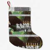 Grappige politieke grap bos klimaatverandering sat kleine kerstsok (Voorkant)