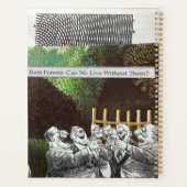 Grappige politieke grap bos klimaatverandering sat planner (Achterkant)