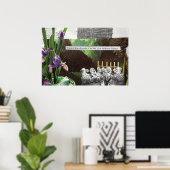 Grappige politieke grap bos klimaatverandering sat poster (Thuiskantoor)