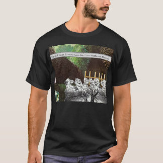 Grappige politieke grap bos klimaatverandering sat t-shirt