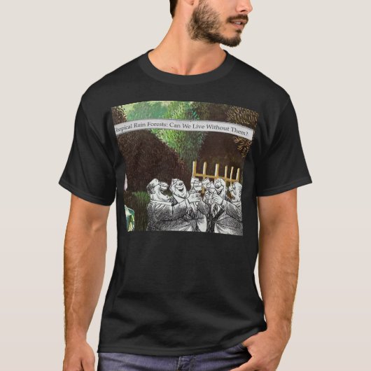 Grappige politieke grap bos klimaatverandering sat t-shirt (Voorkant)