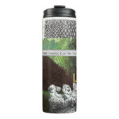 Grappige politieke grap bos klimaatverandering sat thermosbeker (Voorkant)