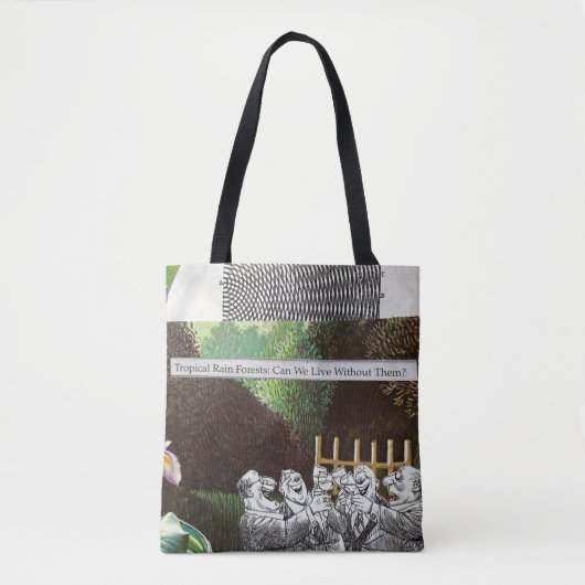 Grappige politieke grap bos klimaatverandering sat tote bag (Voorkant)