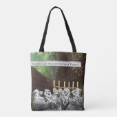 Grappige politieke grap bos klimaatverandering sat tote bag (Achterkant)