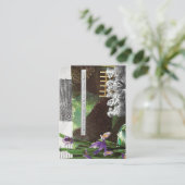 Grappige politieke grap bos klimaatverandering sat visitekaartje (Staand voorkant)