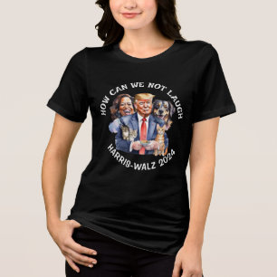 Grappige politieke humor   Stem op de Button van K Tri-Blend Shirt