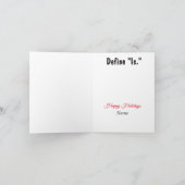 Grappige Politieke "Is" Kerstkaart Kaart (Binnen)