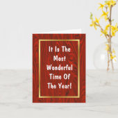 Grappige Politieke "Is" Kerstkaart Kaart (Gele Bloem)