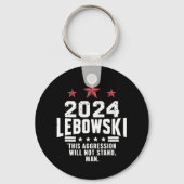 Grappige politieke Lebowski verkiezingen 2024 Sleutelhanger (Voorkant)