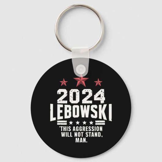 Grappige politieke Lebowski verkiezingen 2024 Sleutelhanger (Voorkant)