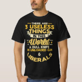 Grappige politieke liberalen t-shirt (Voorkant)