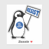 Grappige politieke meme pinguïn tarief sticker (Vel)