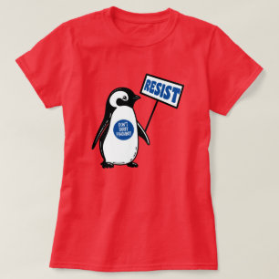 Grappige politieke meme pinguïn tarief t-shirt