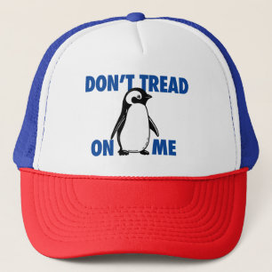 Grappige politieke meme pinguïn tarief trucker pet