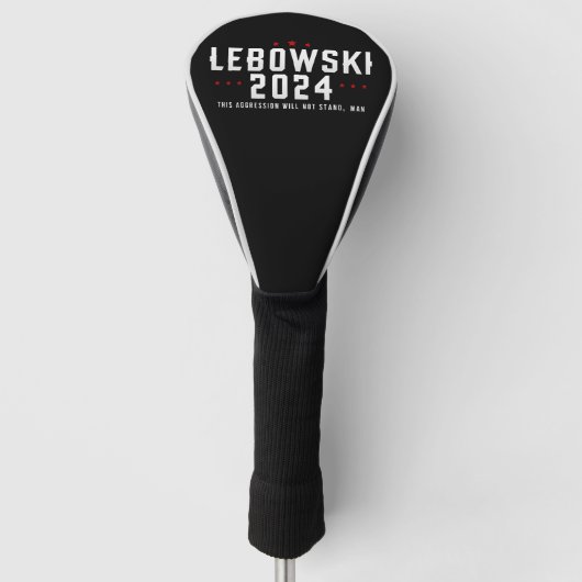 Grappige politieke naam Lebowski Politiek Golfheadcover (Voorkant)