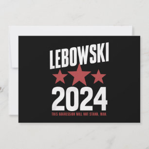 Grappige politieke naam Lebowski politieke verkiez Kaart