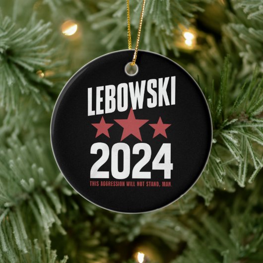 Grappige politieke naam Lebowski politieke verkiez Keramisch Ornament (Boom)