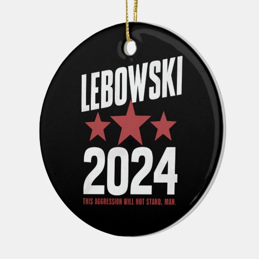 Grappige politieke naam Lebowski politieke verkiez Keramisch Ornament (Links)