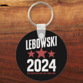 Grappige politieke naam Lebowski politieke verkiez Sleutelhanger (Voorkant)