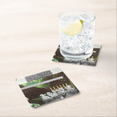 Grappige politieke satire grap bos klimaatverander kartonnen onderzetters (Insitu)