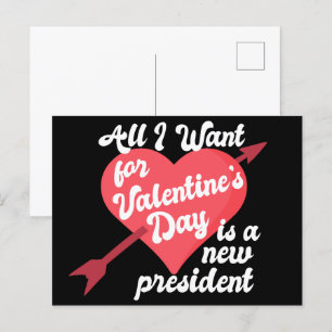 Grappige politieke Valentijnsdag tegen Trump Briefkaart