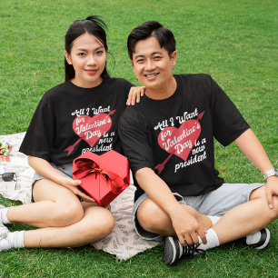 Grappige politieke Valentijnsdag tegen Trump T-shirt