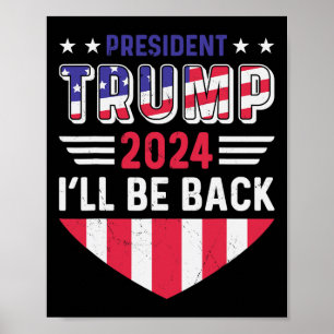 Grappige Politieke Verkiezing Trump Tee Ik Zal Ck Poster