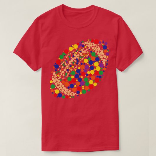 Grappige Polka Dot Lover Speler International Dot T-shirt (Design voorkant)