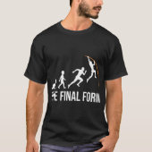 Grappige Polsstokhopper Evolutie Eindvorm T-shirt (Voorkant)