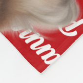 Grappige Pomeranian Hond Naam Patroon Kerstmis Fleece Deken (Hoek)
