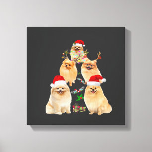 Grappige Pomeranian Kerstboom Decoratie Ornament C