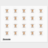 Grappige Pompoen Blijkbaar Houd Ik Van Halloween Ronde Sticker (Vel)