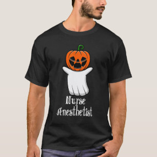 Grappige Pompoen Geest Verpleegster Anesthesist Co T-shirt