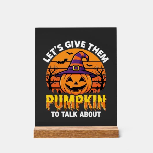Grappige Pompoen Halloween Grappige Ontwerp2 (1)_1 Acryl Bord (Voorkant)