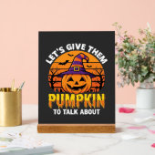 Grappige Pompoen Halloween Grappige Ontwerp2 (1)_1 Acryl Bord (Huwelijk)