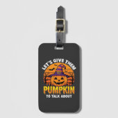 Grappige Pompoen Halloween Grappige Ontwerp2 (1)_1 Bagagelabel (Voorkant (verticaal))