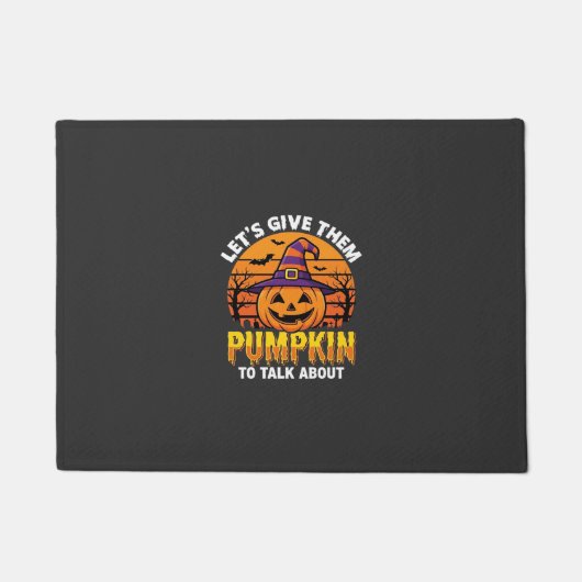 Grappige Pompoen Halloween Grappige Ontwerp2 (1)_1 Deurmat (Voorkant)