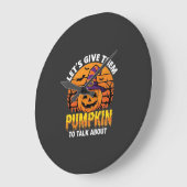 Grappige Pompoen Halloween Grappige Ontwerp2 (1)_1 Grote Klok (Hoek)