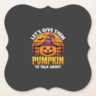 Grappige Pompoen Halloween Grappige Ontwerp2 (1)_1 Kartonnen Onderzetters