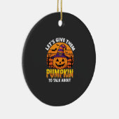 Grappige Pompoen Halloween Grappige Ontwerp2 (1)_1 Keramisch Ornament (Rechts)