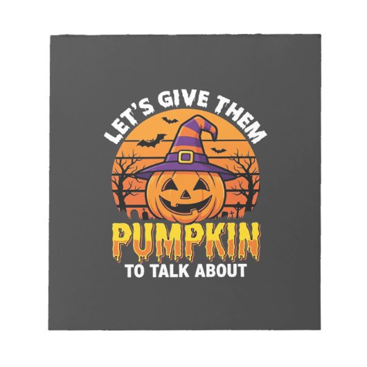 Grappige Pompoen Halloween Grappige Ontwerp2 (1)_1 Notitieblok (Voorkant)