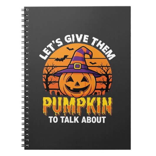Grappige Pompoen Halloween Grappige Ontwerp2 (1)_1 Notitieboek (Voorkant)
