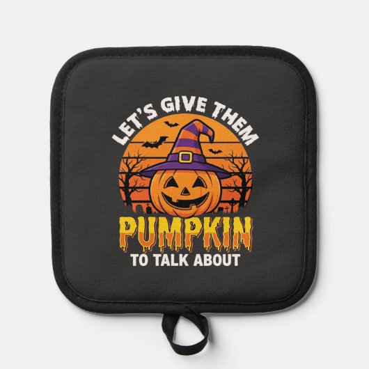 Grappige Pompoen Halloween Grappige Ontwerp2 (1)_1 Pannenlap (Voorkant)