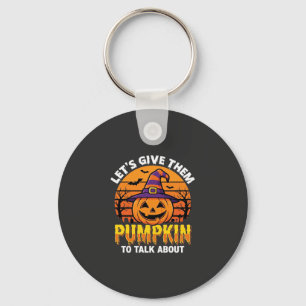 Grappige Pompoen Halloween Grappige Ontwerp2 (1)_1 Sleutelhanger