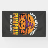 Grappige Pompoen Halloween Grappige Ontwerp2 (1)_1 Spandoek (Horizontaal)