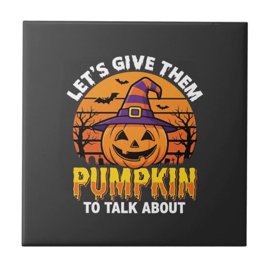Grappige Pompoen Halloween Grappige Ontwerp2 (1)_1 Tegeltje (Voorkant)