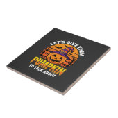Grappige Pompoen Halloween Grappige Ontwerp2 (1)_1 Tegeltje (Zijkant)