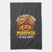 Grappige Pompoen Halloween Grappige Ontwerp2 (1)_1 Theedoek (Verticaal)